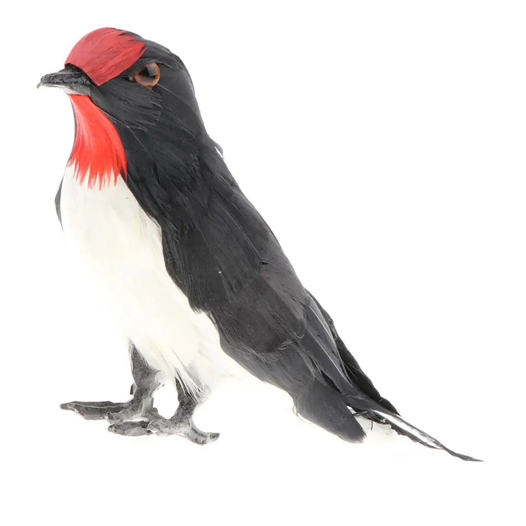 เหมือนจริง Swallow Faux FUR BIRD ของเล่นหัตถกรรมคอลเลกชันตกแต่งบ้าน