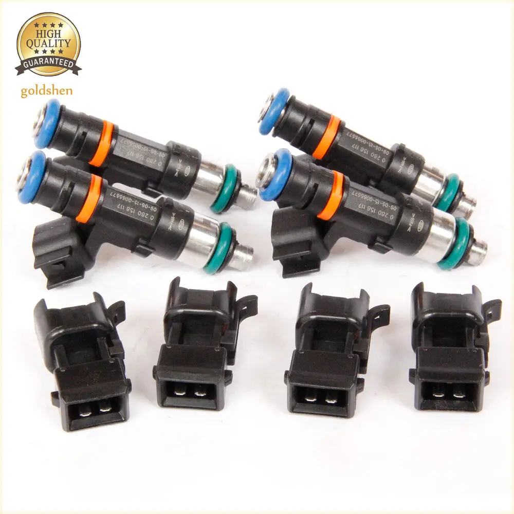 

4PCS Fuel Injectors 52lb 550cc For Audi A4 TT VW Golf Jetta Acura RSX 1.8T Turbo