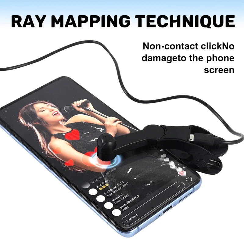 

Automatic Smart Clicker Physical Click, Mobile Phone Screen Clicker, Mute-AT35