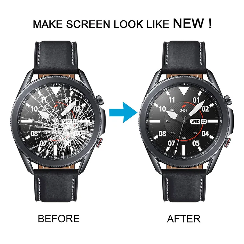 1.4"Super AMOLED LCD Display Touch Screen With Digitizer Full Assembly For Galaxy Watch3 45mm SM-R840,R845,High Quality