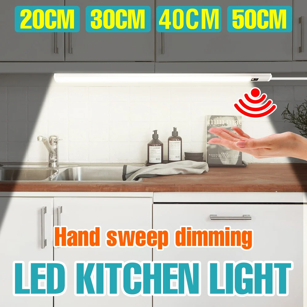 

LED Closet Light 5V Cabinet Lamp Indoor USB Tape Lights Hand Sweep Sensor Switch Wardrobe Bedroom Kitchen Cupboard Home Lighting
