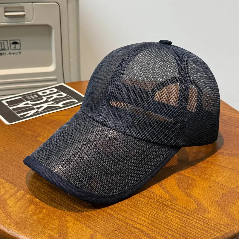 Sommer-Baseballkappe mit Hohlem Rand und Atmungsaktivem Vollnetz, Unisex, Verstellbarer Sonnenhut für Outdoor-Aktivitäten – Detail 7