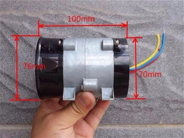 Car Electric Turbine Power Turbo Charger Brushless Hall-free Three-Phase Motor With DC12V 50A Supercharger Driver Controller