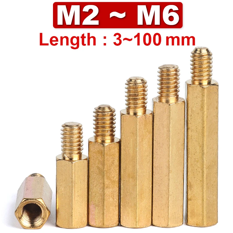 

Латунные шестигранные стойки M2-M6