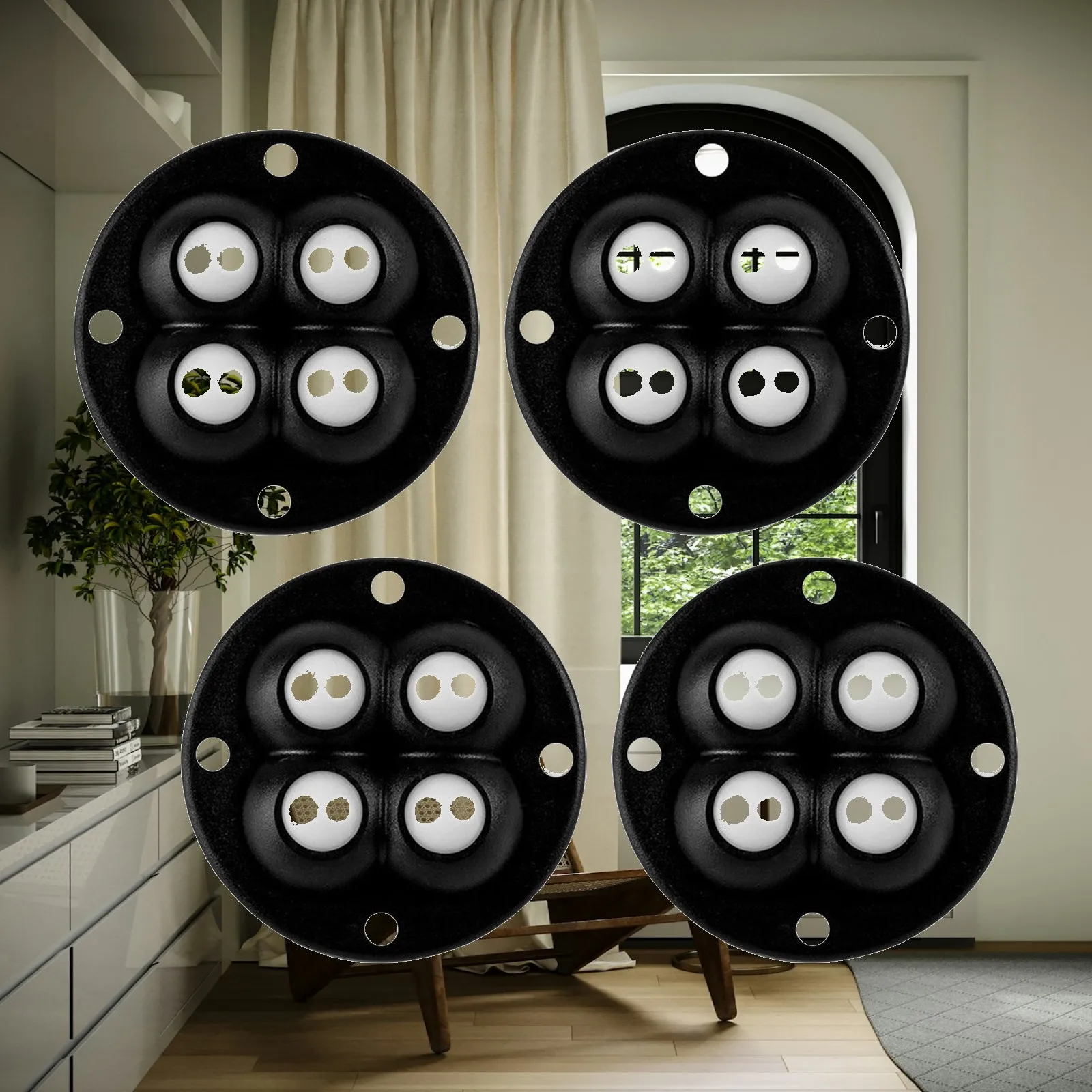 4 Pieces Castor Roller Rotatable Caster Wheels Swivel Caster for Storage Box
