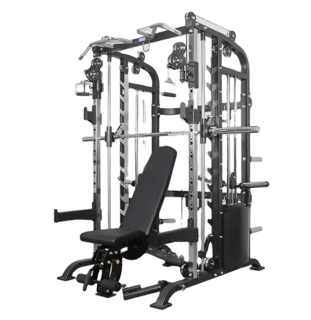 Multifunctional Smith machine gantry squat rack gym equipment set combination home comprehensive training equipment