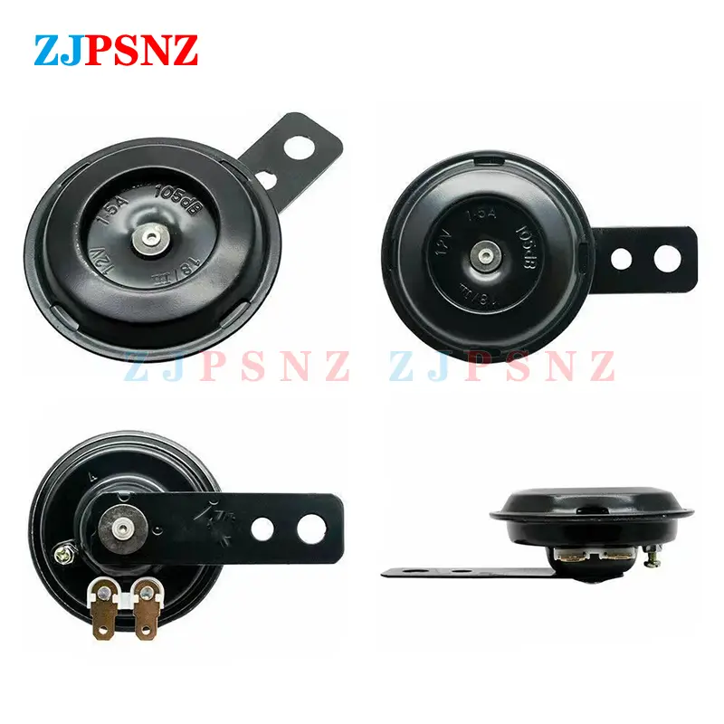 Universal Scooter Horn 6V 12V 24V 36V 48V 60V 72V E-Bikes Motorcycle Electric Horn Kits 110db Waterproof Round Loud Horn Speaker - Image 4
