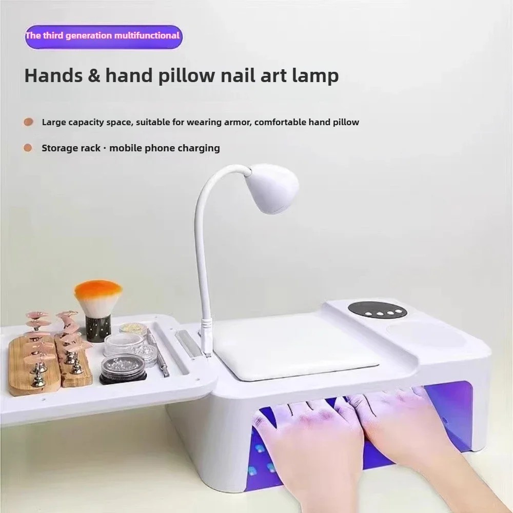 Nuova lampada per unghie ad alta potenza LED multifunzione polimerizzazione UV lampada per cuscino gel smalto per unghie asciugatrice strumento per manicure lampada da scrivania per asciugare le unghie