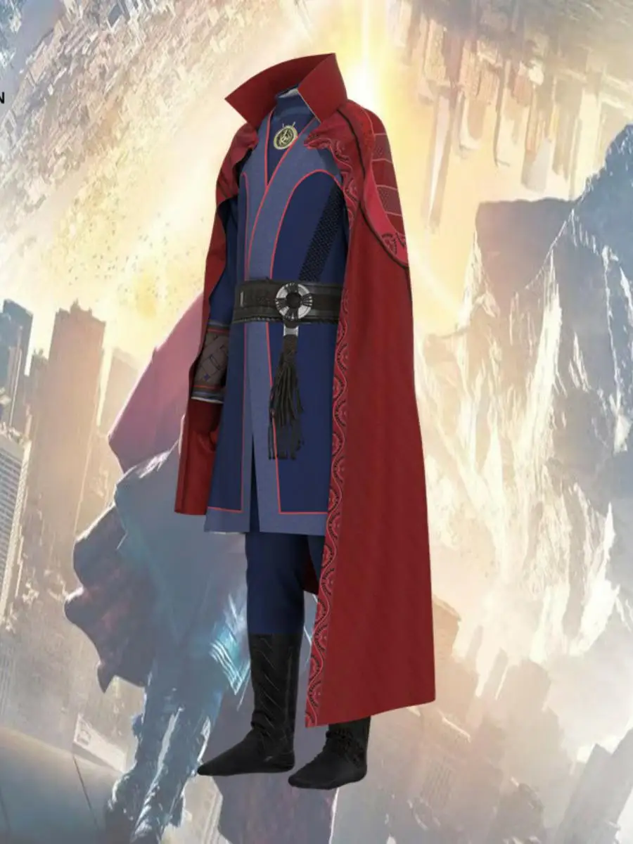 زي تنكري جديد لفيلم مارفل دكتور سترينج للهالوين، ملابس تقليدية نسائية للعروض المسرحية، مصنوعة من البوليستر، ربيع #4