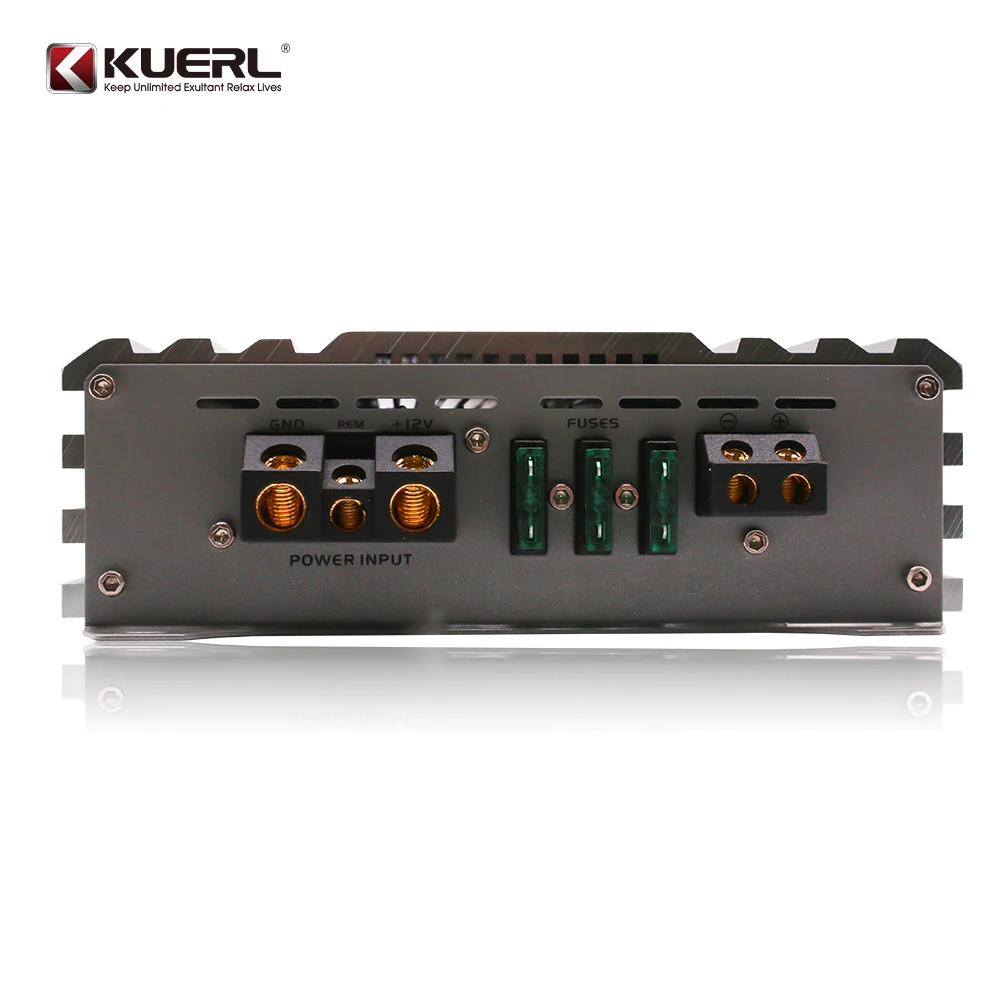 Guangzhou Kuerl Factory Competition High Power Stereo Amplifier Class D 1 Channel Car Power Amplifier
