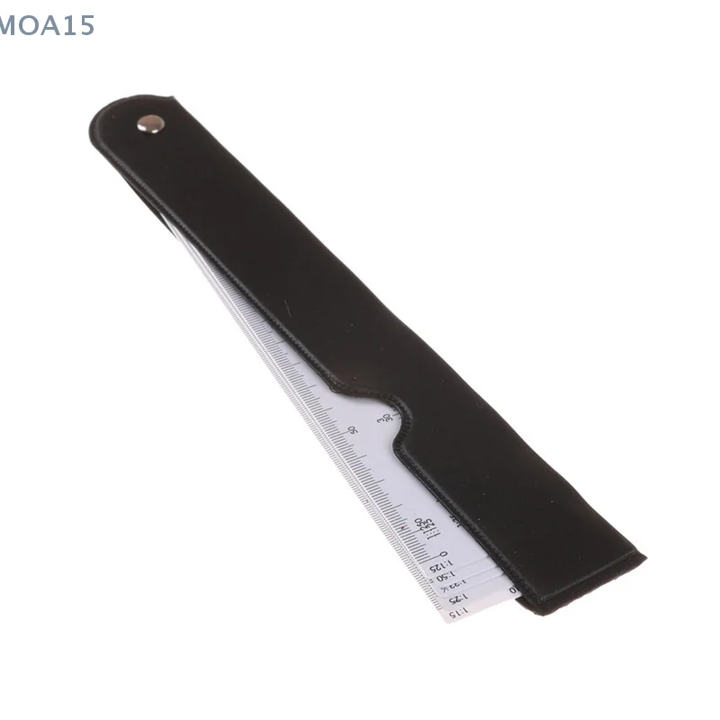 1PC Durable Fan Shape Scale Ruler With 5 Blades For Engineering Architects Multifunctional Multiscale Tool