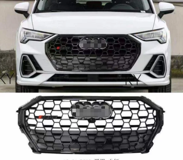 

Car ABS grills For Audi Q3 SQ3 2019 2020 2021 grill Upgrading RSQ3 style newest front bumper grille