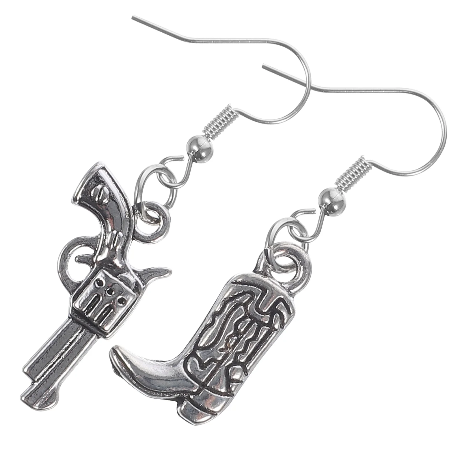 Farm Western Cowboy Earrings for Women Funny Jewelry Horseshoe Hat Cowgirl Alloy Creative