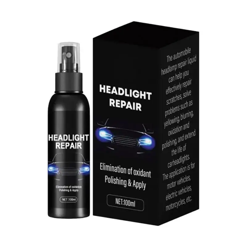 

Car headlight cleaner front headlight restoration fluid headlamp lens cleaner repairing polish auto headlights restoration kit