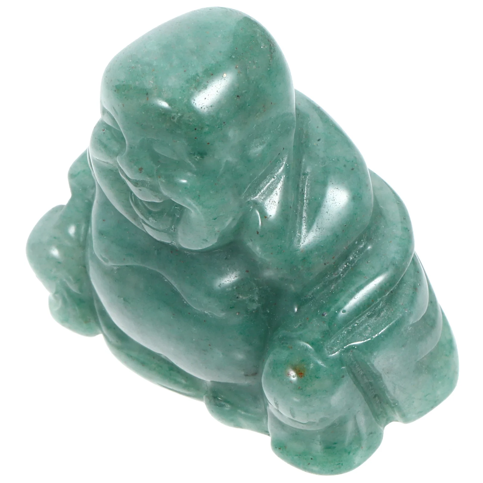 

Mini Happy Buddha Crystal Statue for Desktop Home Garden Office Decor Small Buddha Sculpture for Indoor Harmony Decoration