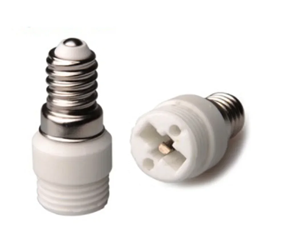 2pcs E14 To G9, E27 to G9 Light Socket Adapter Fireproof Porcelain G9 LED Halogen CFL Lamp Bulb Base Holder Converter Extender