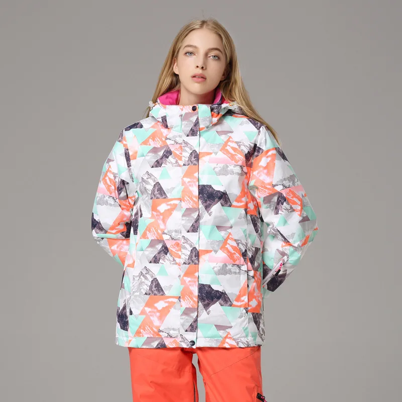 

SEARIPE 2025 Women's Insulated Ski Jacket - Waterproof Windproof Snowboard Coat for Alpine & Freestyle Thermal Winter Outerwear