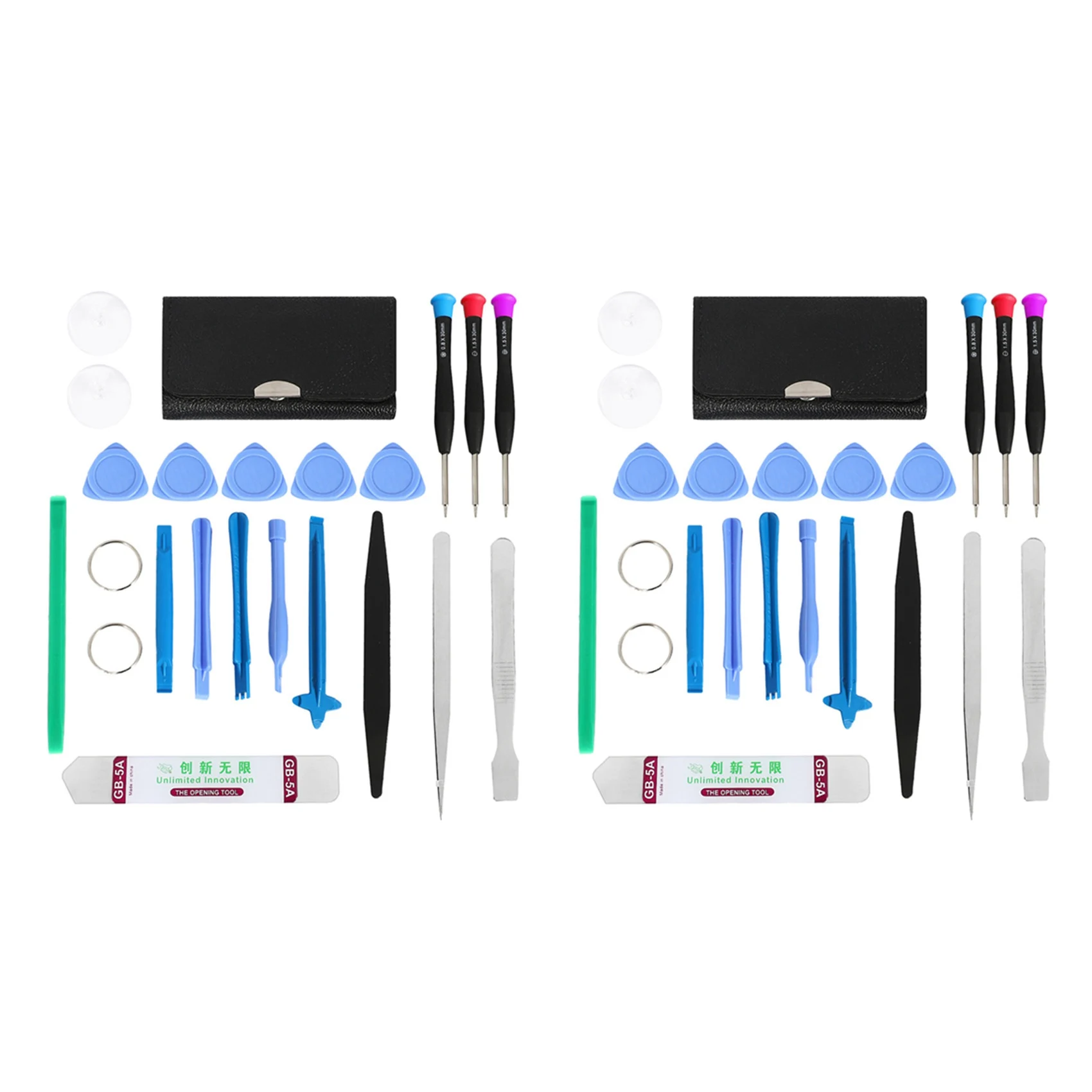 FULL-2X 45 In 1 Phone Repair Tool Kit For Iphone 7/ 7Plus/6S/6/5S/5/4S 4 Ipad Xiaomi Tablet PC Small Hand Tools Set