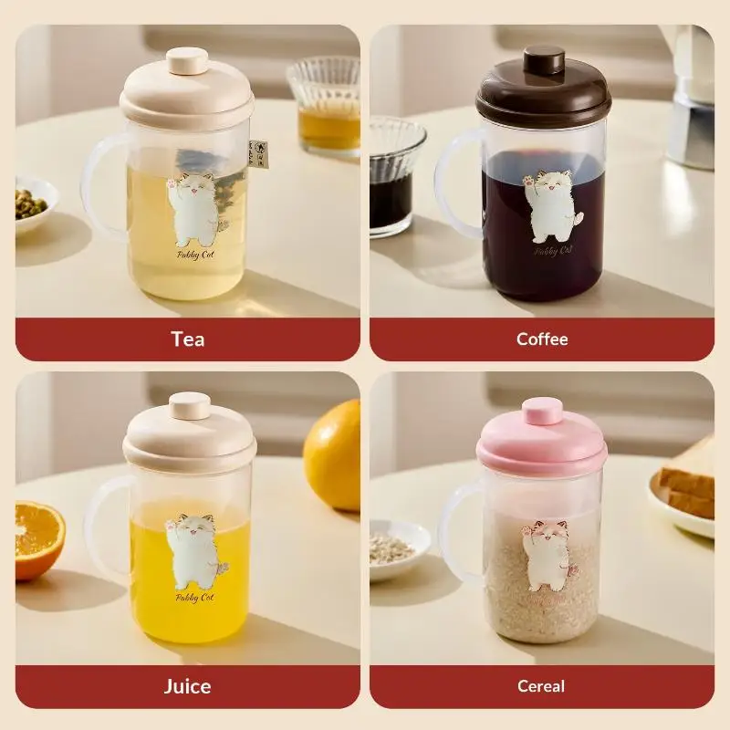 Food Grade High Temperature Resistant Measuring Cup With Handle Microwave Safe Home Grain Cereal Breakfast Cup