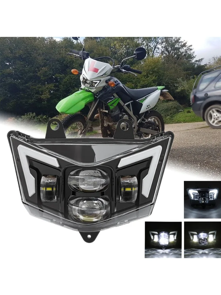AliExpress NONE For Kawasaki D-Tracker 125 250 KLX125 KLX150 KLX250 KLX300 2008-2023 EU QUALITY Dirt Bike Motocross E4 LED Headlight Assembly