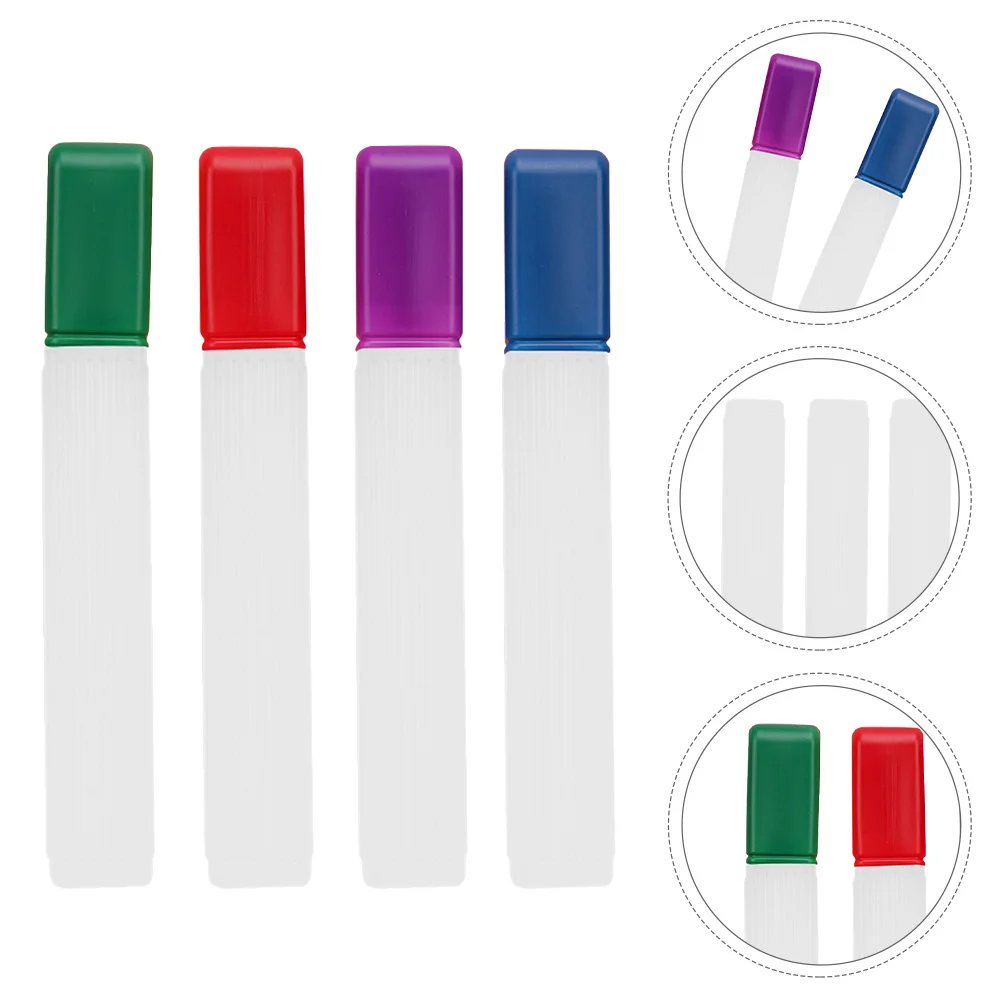 

4Pcs Plastic Knitting Needle Case Long Needle Storage Box 41x6x3.5cm Portable Organizer Knitting Tool Storage Tube