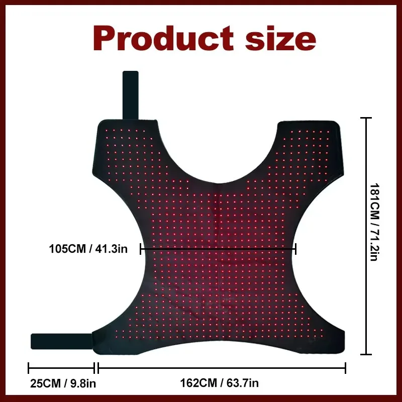 LED Light Therapy 660nm Red Light 850nm Infrared Light Therapy Blanket for Horse