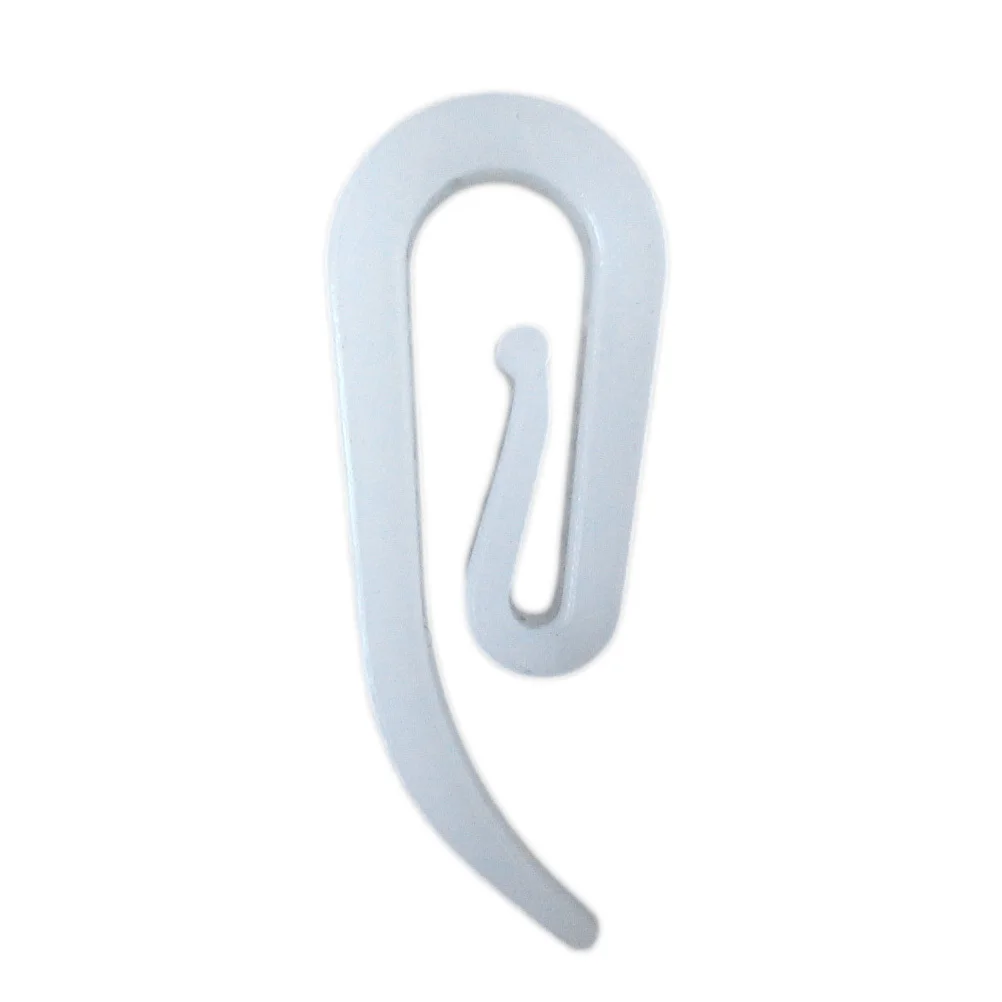 

100pcs Plastic Curtain Hooks 6-Shaped Abs For Window Drapery Shower Curtain Hanging Sturdy Home Decor Accessories