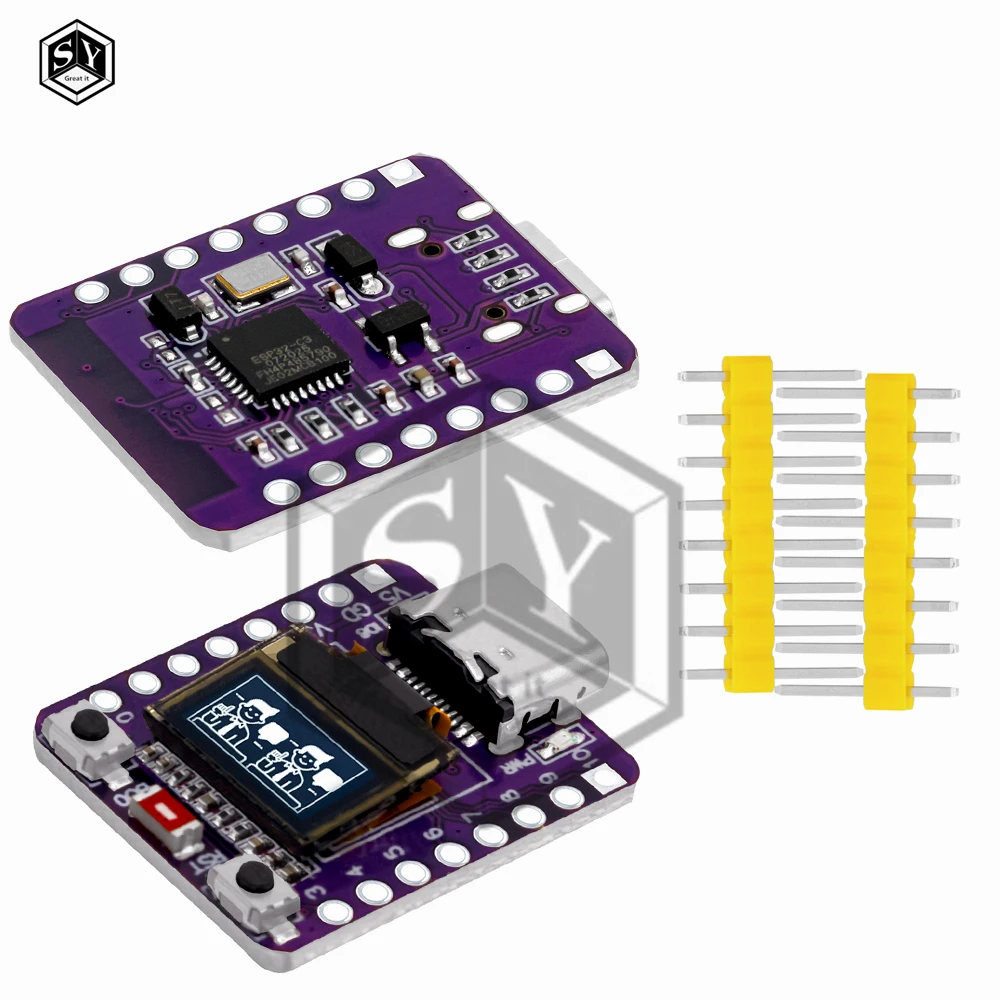 ESP32-C3F 4MB | BLE | WiFi | Modul(e) mit/with PCB Breakout Board All(e
