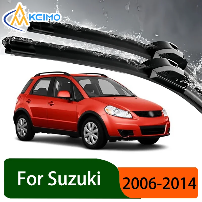 

Silent Black Front Rear Wiper Blades Set for Suzuki SX4 GY EY RW 2006–2014 Auto Windscreen Windshield Window Wiper Accessories