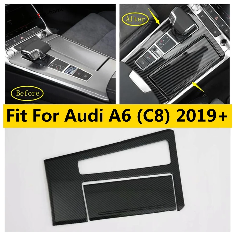 

ABS Transmission Stalls Shift Gear Box Decoration Panel Cover Trim Fit For Audi A6 C8 2019 - 2023 Car Accessories