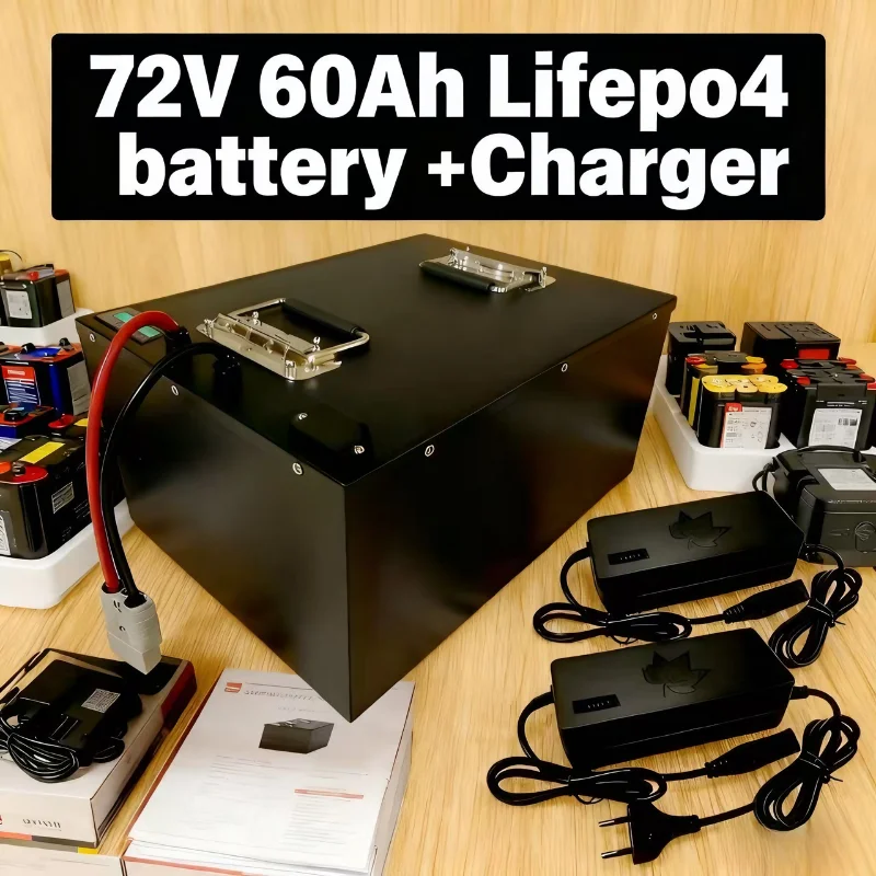

72V 60Ah Ultra-High-Capacity LiFePO4 Battery (24S BMS) – Engineered for Extreme-Performance 3500W-8000W High-Power E-Bikes, Hea