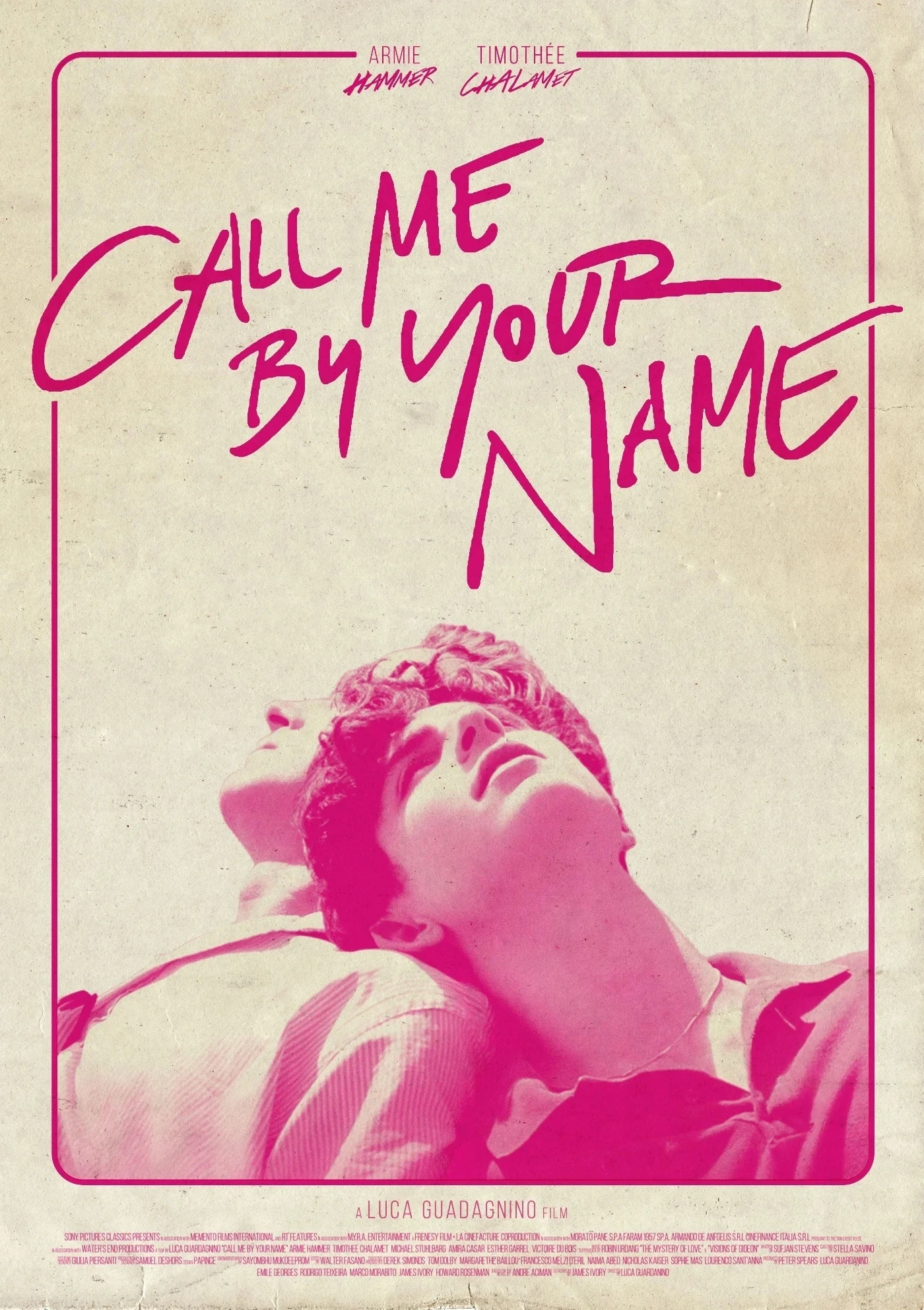 Poster du film "Call Me by Your Name" pour la décoration de la maison, peinture et impression sur to