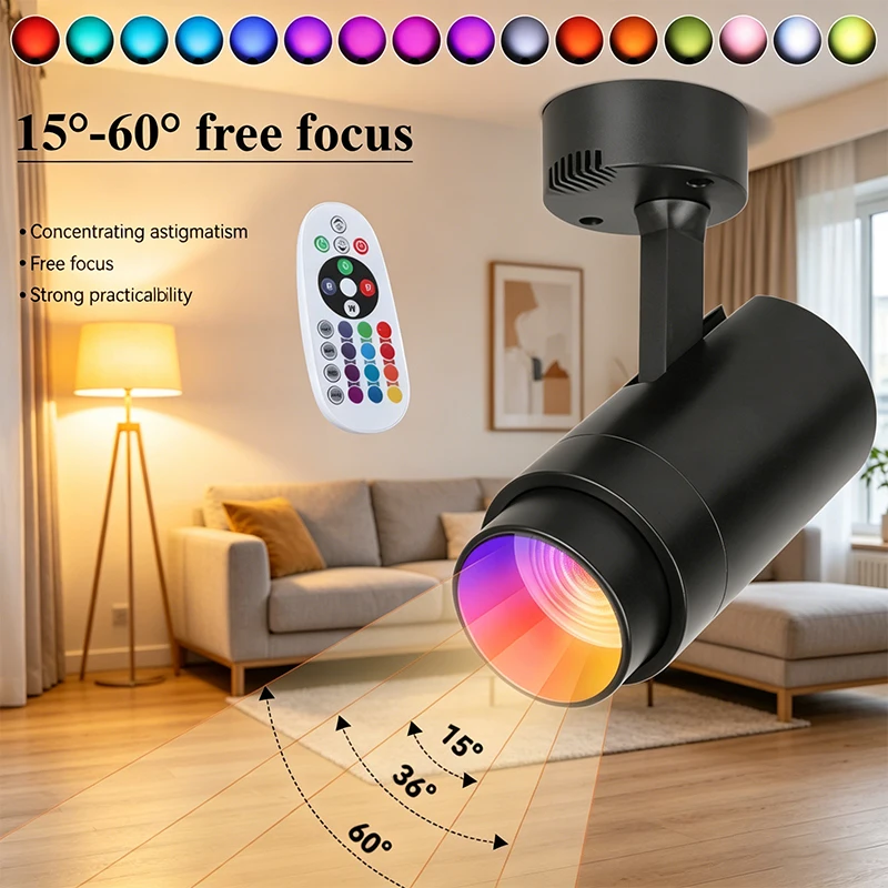 ステージ-led-スポットライト-rgb-ランプリモコン調整可能な雰囲気装飾屋内ライト-24-ワット-ktv-バーディスコネオン照明