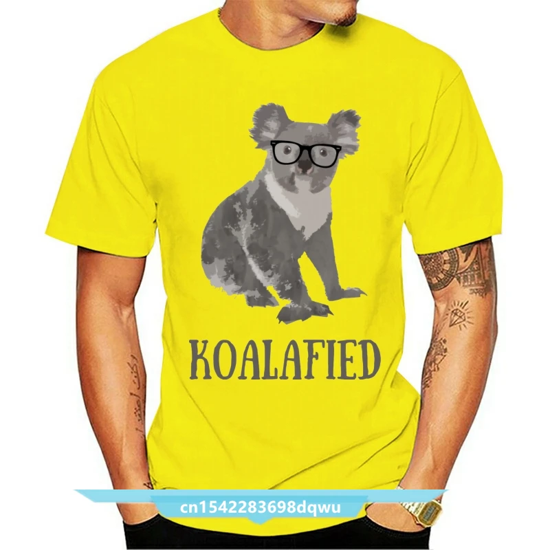 

Popular Animal Koala T-shirt For Unisex Funny Streetwear For Man Pure Cotton Camiseta