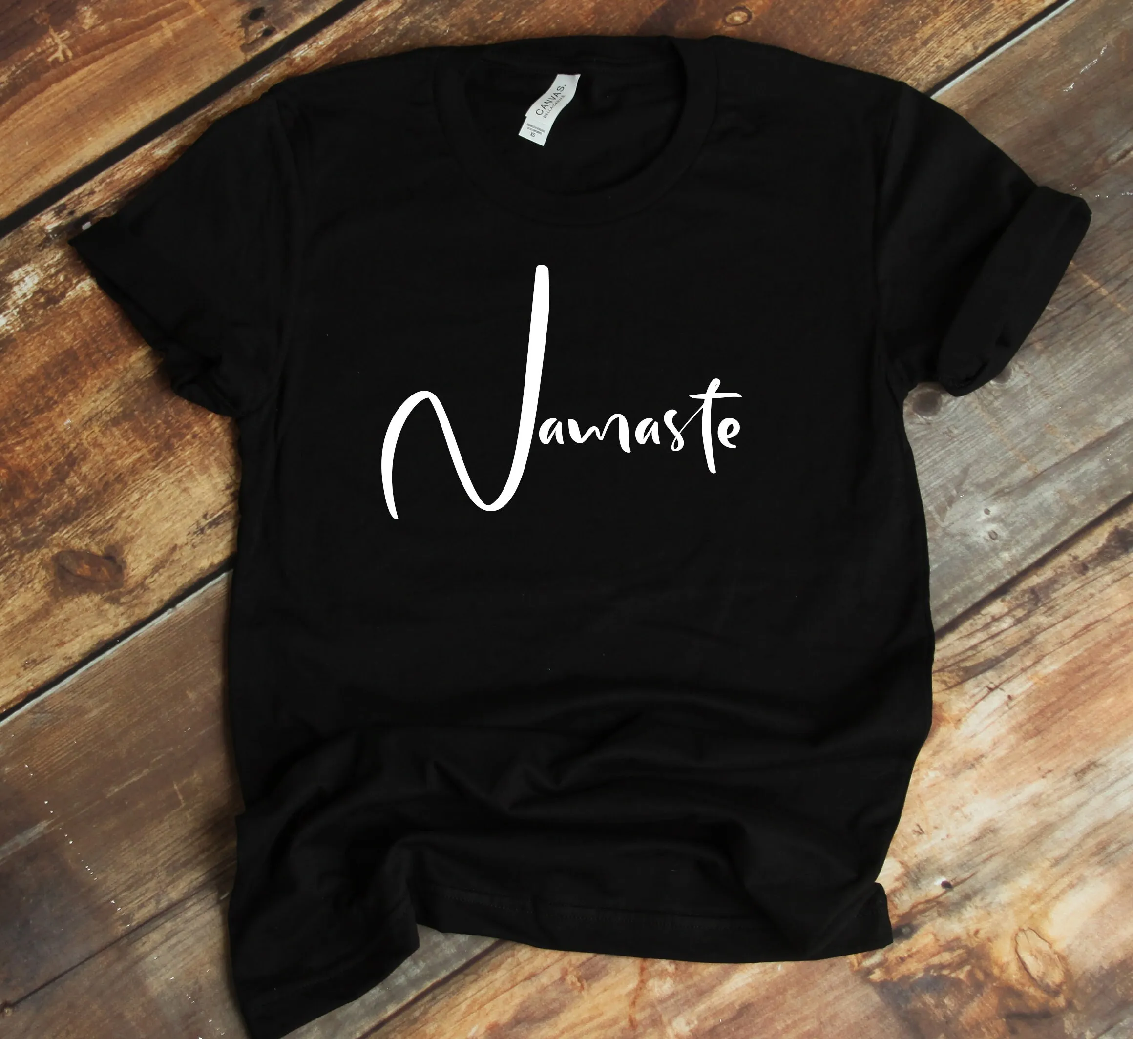 Namaste Yoga T Shirt Pose Spiritual Clothing Hippie Clothes