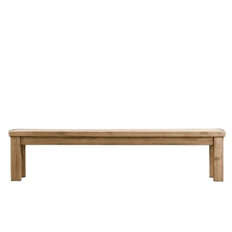 

French country solid wood dining chair, bench American minimalist villa bedside stool Nordic retro furniture