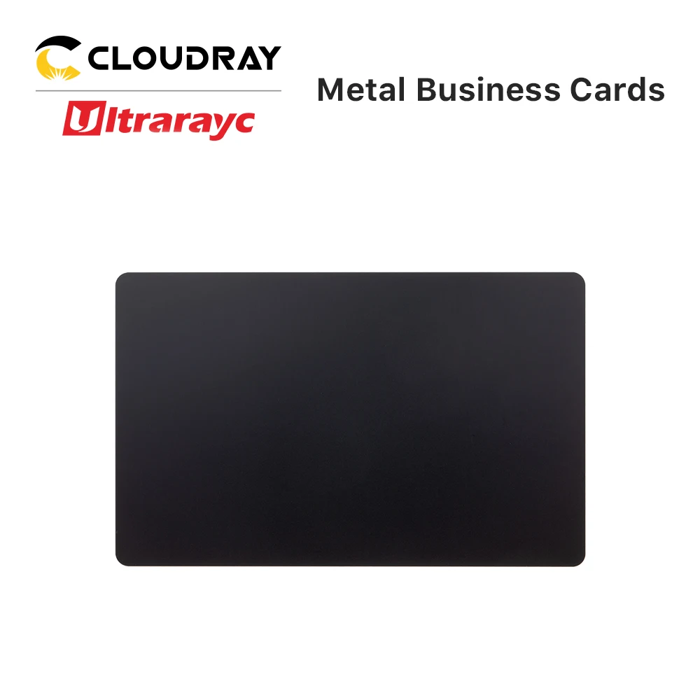 50pcs/100pcs/Lot Business Name Cards Matte Black Aluminium Alloy Metal Sheet Testing Material for Laser Marking Machine