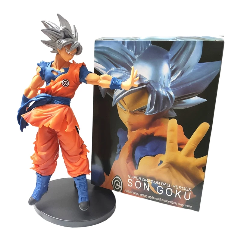 

24cm NEW Dragon Ball Z Anime Figure Son Goku Kakarotto Saiyan Ultra Instinct Migatte No Gokui Ultimate Action Figure Model GIft