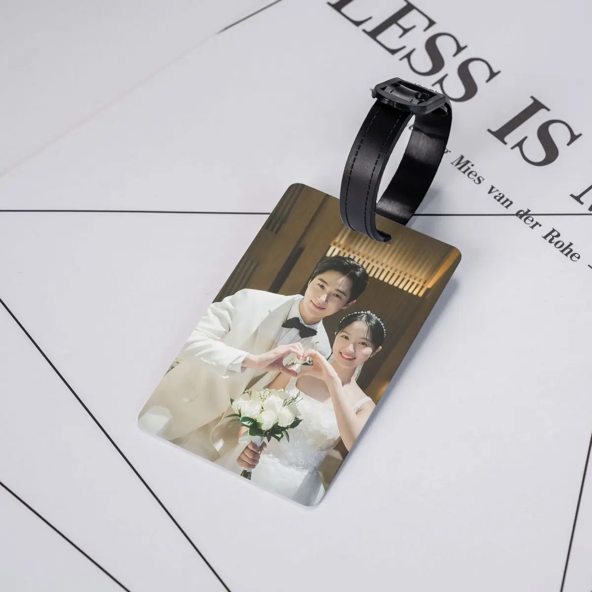 

Lovely Runner K-drama Byeon Woo Seok Luggage Tags Suitcase Accessories Travel Baggage Boarding Tag Label Holder ID Name Address