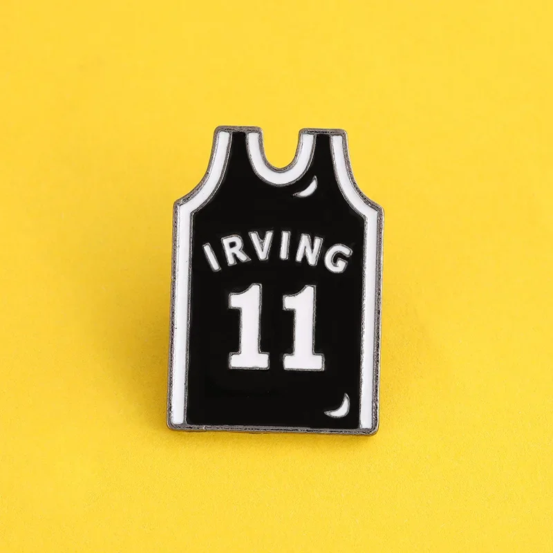 11 23 43 7 Basketball Team Uniforms Pin Top Star Enamel Pins Badges Brooches for Basketball Fan Dropshipping