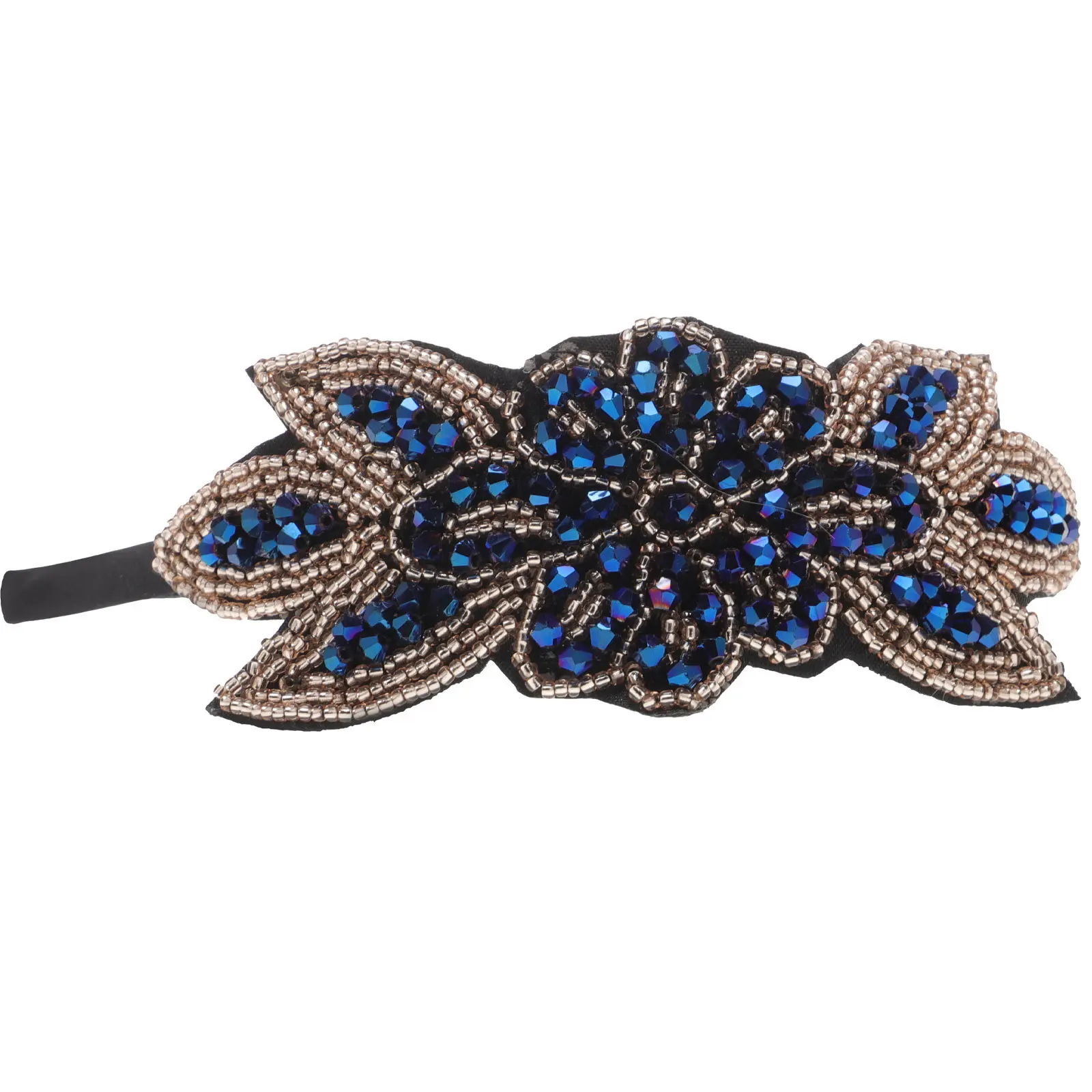 1920S الأزرق الخرز عقال خمر حفل زفاف الشعر هوب شركة تناسب خفيفة الوزن الأداء ملحق حزب الشعر هوب