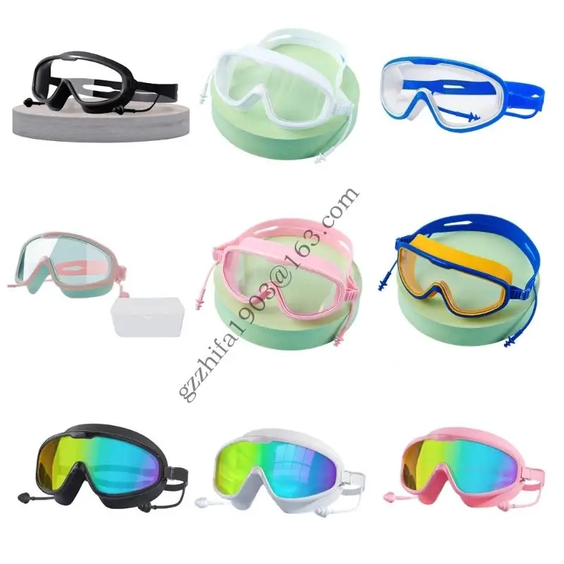 

Large Frame Swim Goggles Adjustable Waterproofs Outdoor Swimming Glasses .A5KC