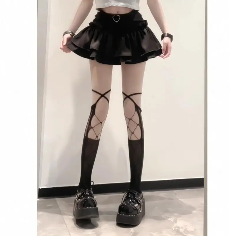 Kawaii Mini Rock Frau Sommer Lolita Y2k Hohe Taille Süße Kurzen Rock Mädchen Koreanische Schwarz Rosa A-linie Röcke