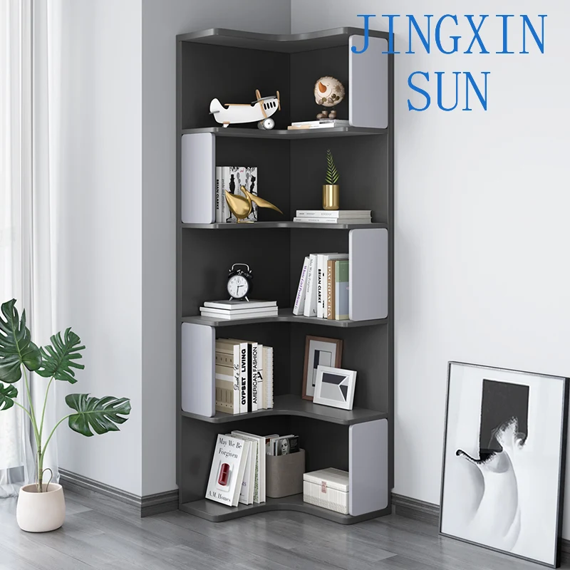 Corner bookcase locker corner shelf study storage corner cabinet