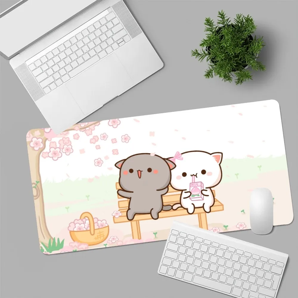 Cartoon cute Mochi peach goma cat  Mousepad Computer Laptop Gamer Pad PC Gaming Accessories Desk Mats