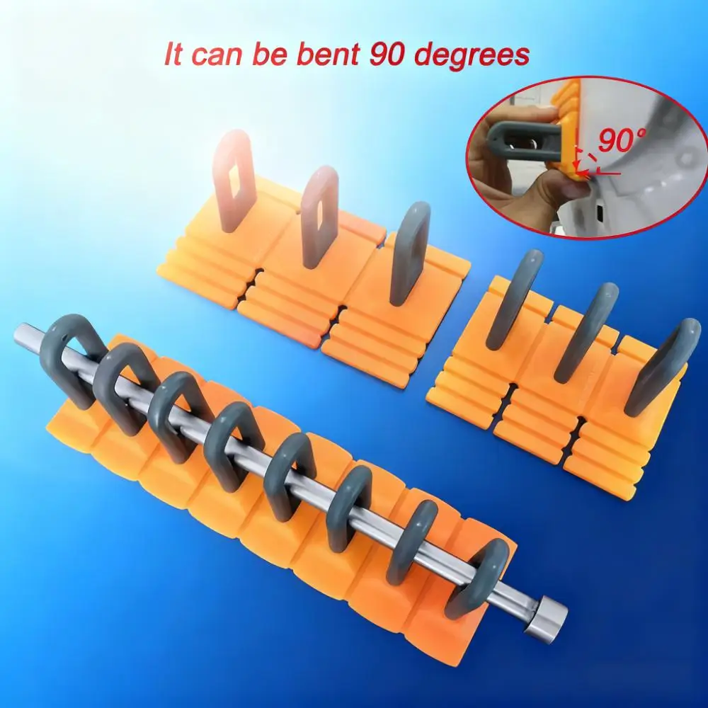 Nieuwe Verveloze Lijmtrekker Tabs Dent Auto Reparatie Tool Voertuig Uitdeuken Repareren Tool Set Oranje Dent Puller Kit