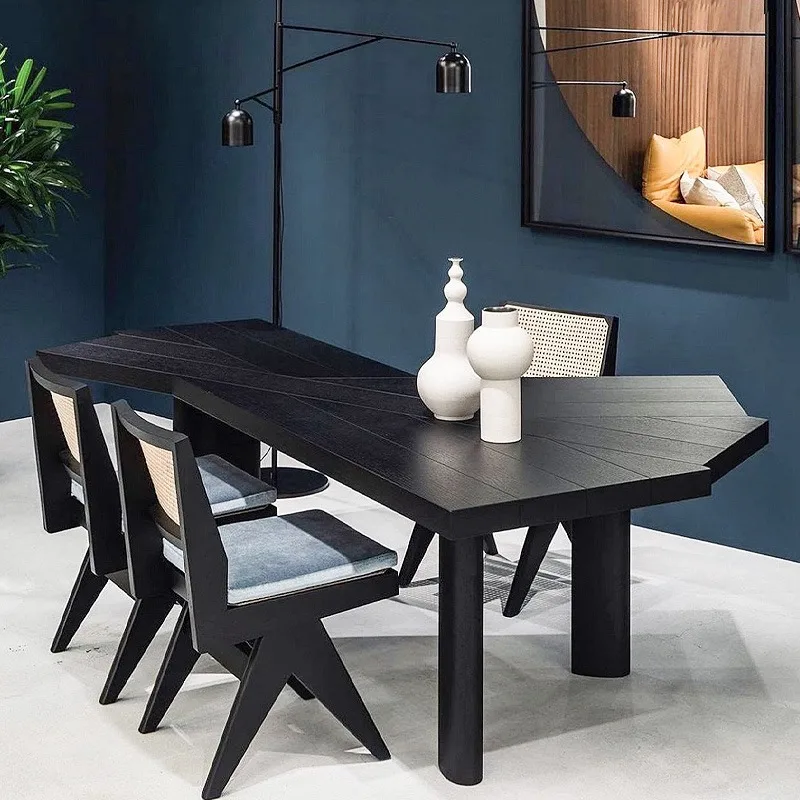 Butterfly desk fan Italian minimalist study desk designer medieval solid wood special-shaped desk