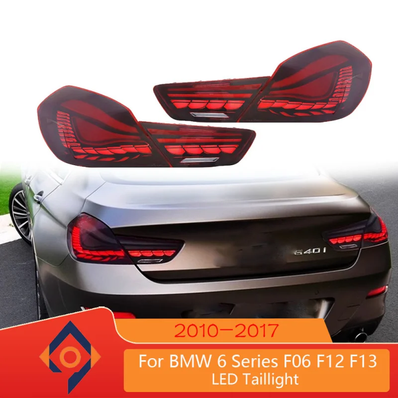 Car Taillight For BMW 6 Series F06 F12 F13 2010-2017 Models Dragon Scale Style Turn Signal Rear Lamp Assembly Plug And Play