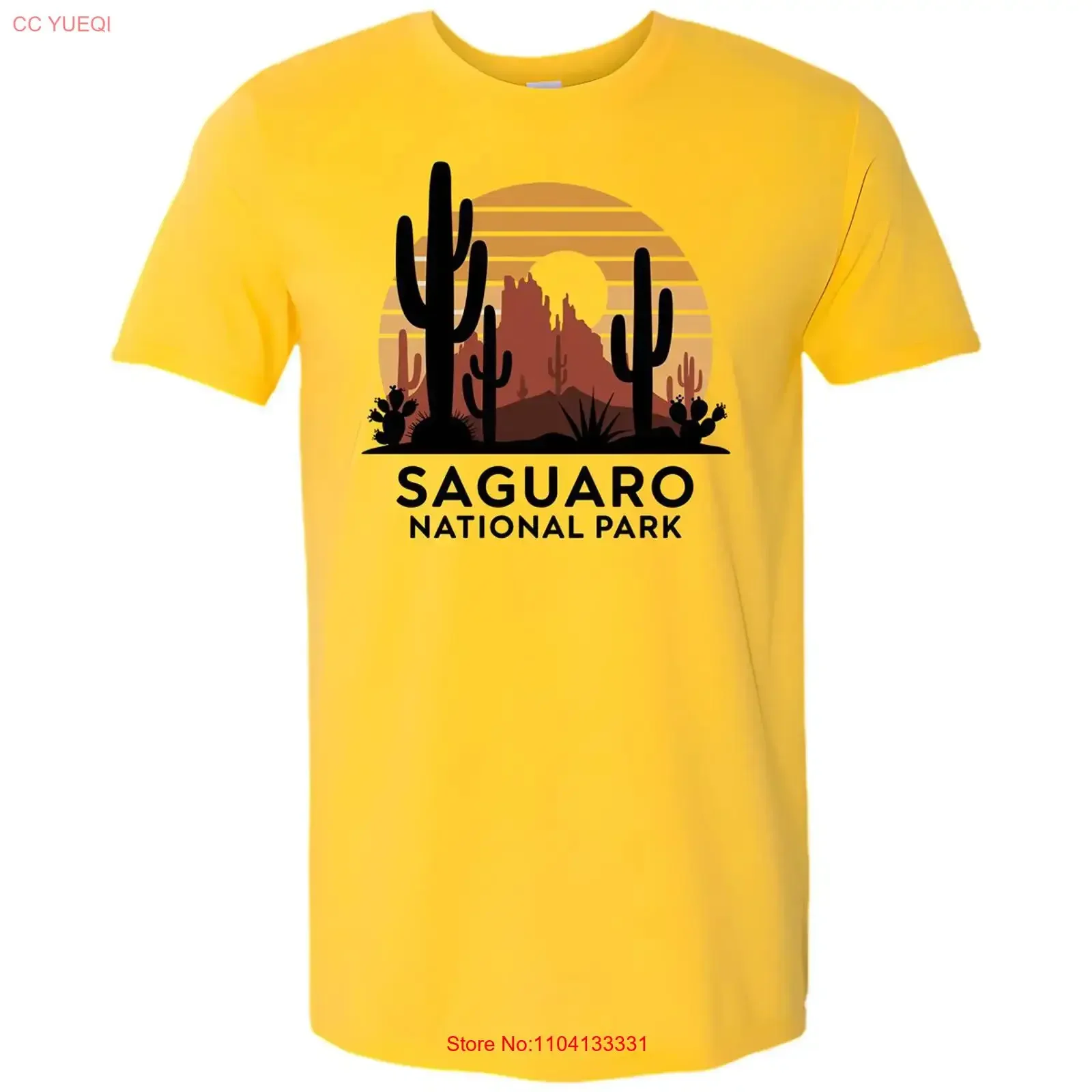 Saguaro National Park T Shirt Desert Nature Hiking Outdoors vintage Washed Slightly Comfortable Unisex Breathable Versatile