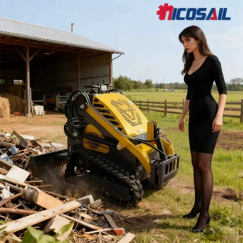 

Хит продаж, дизельный мини-погрузчик с бортовым поворотом, электромобильное оборудование, мини-погрузчик с ведром